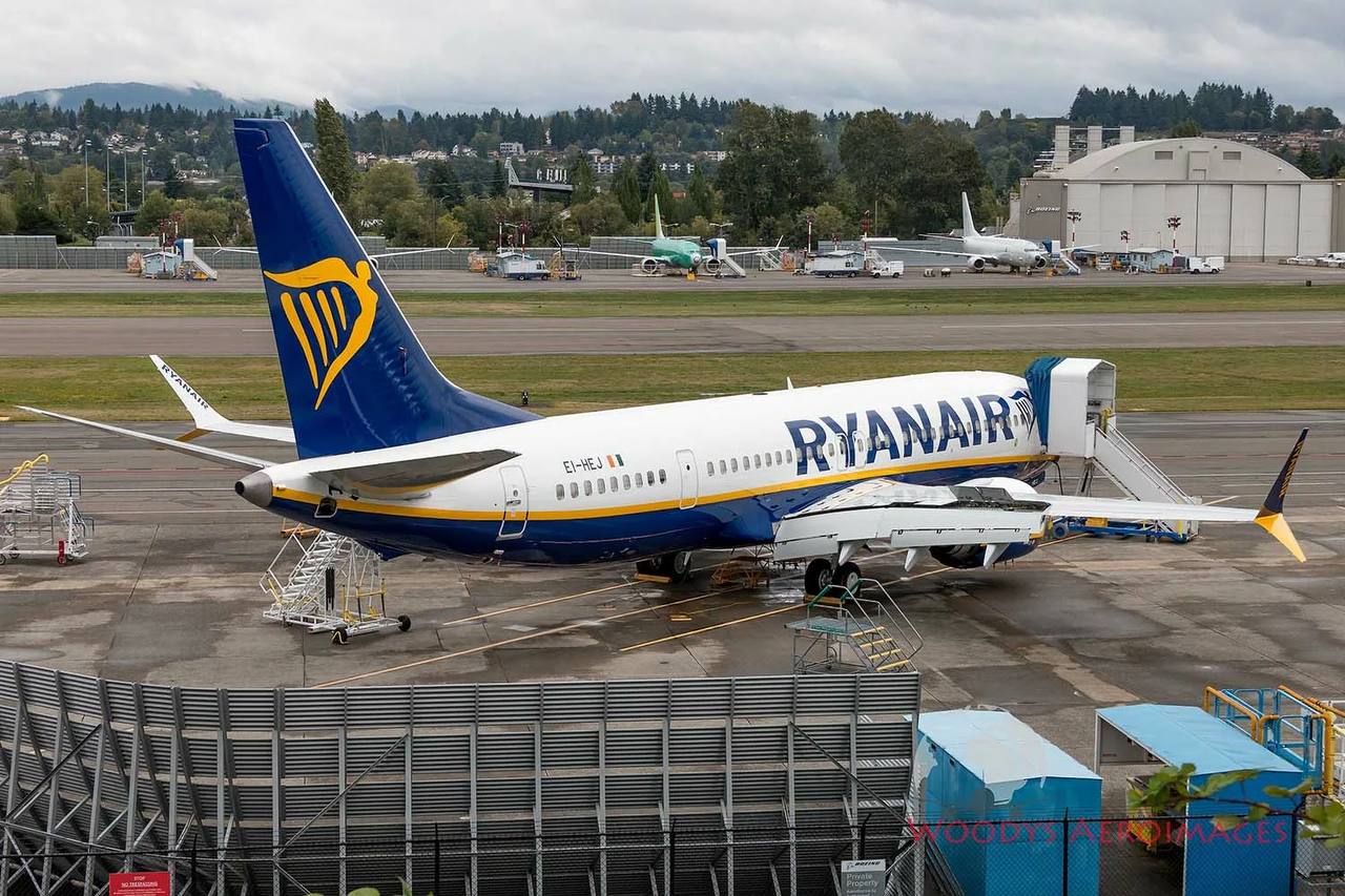 Boeing ускоряет поставку 25 самолетов 737 MAX 8 для Ryanair