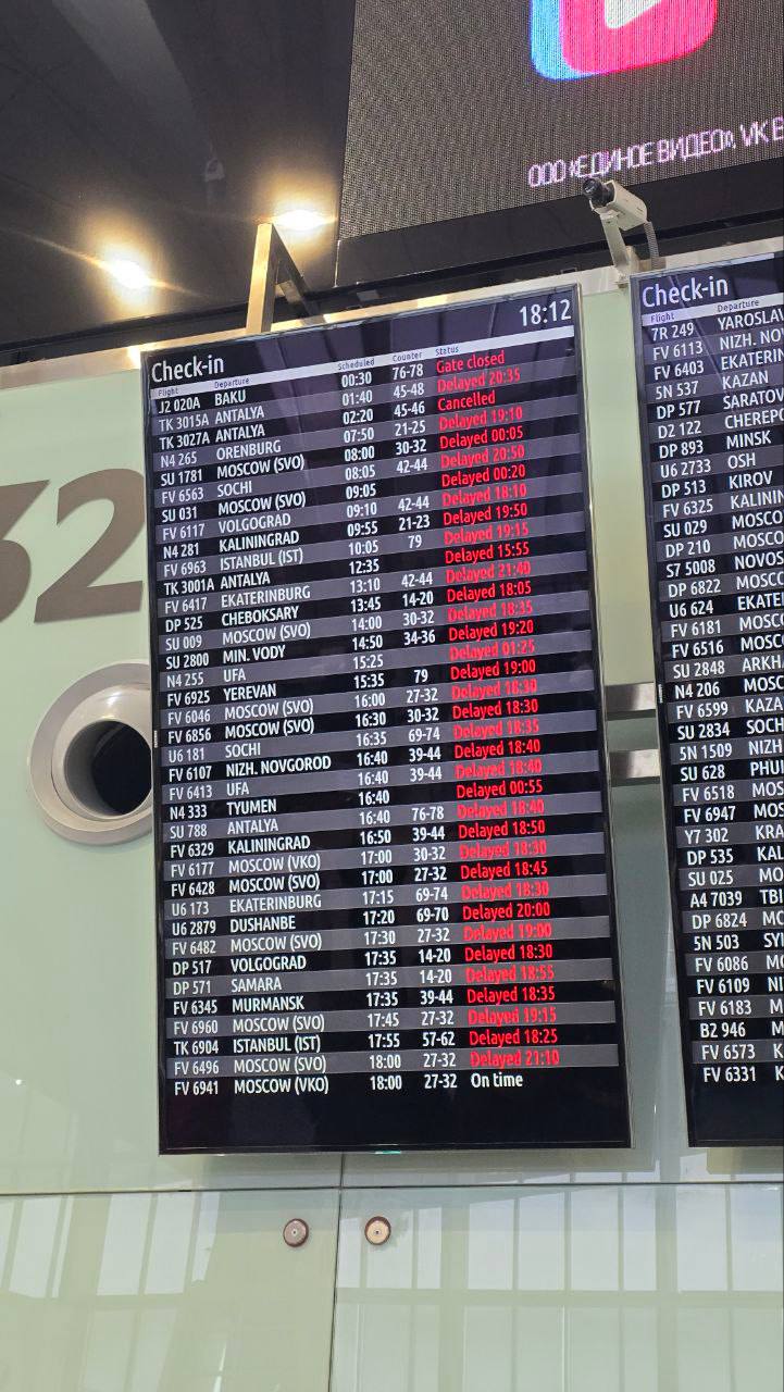 Авиахаос в России: 242 тысячи пострадавших, задержки по всей стране и миллиардные убытки