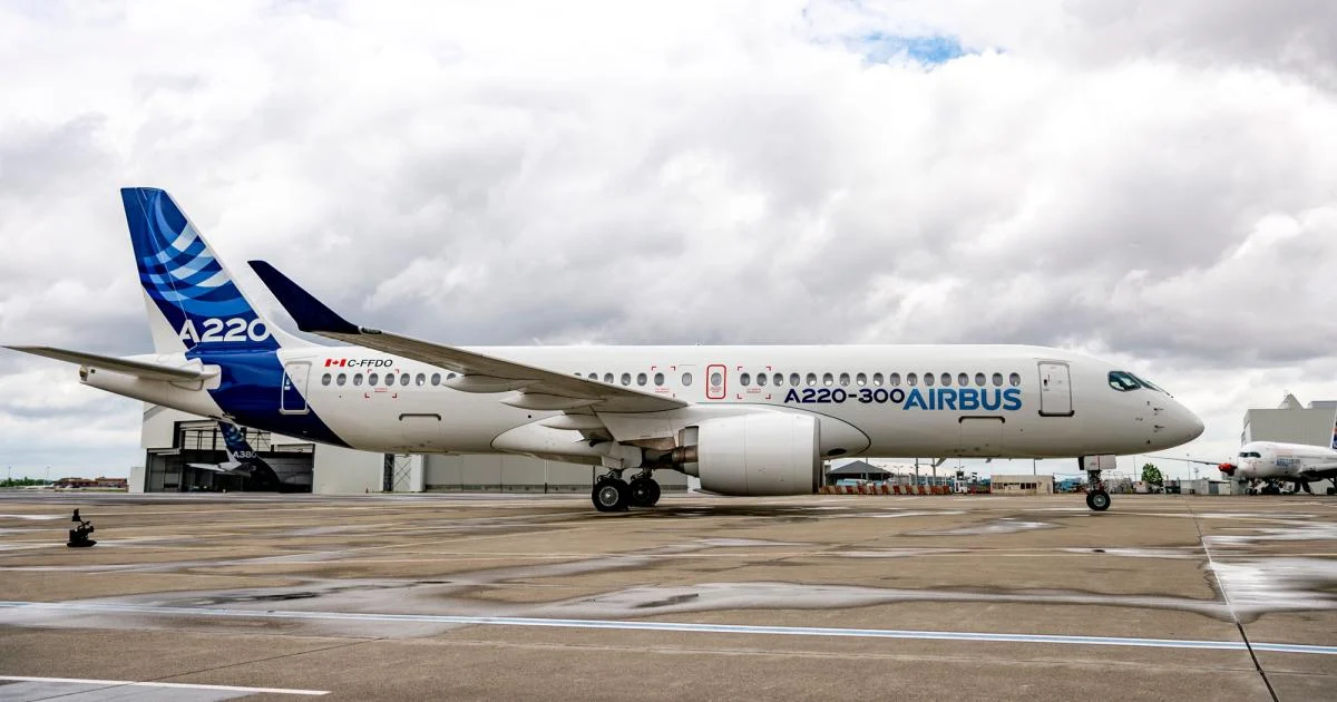 Airbus отложила рост выпуска A220 до конца 2026 года